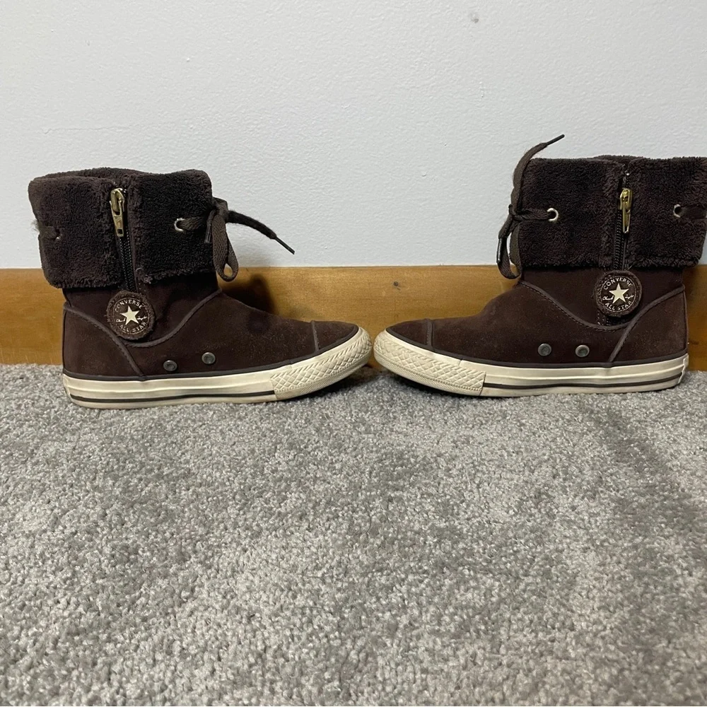 Converse Kids Brown Chuck Taylor‎ Boots Unisex Kids Size 12.5